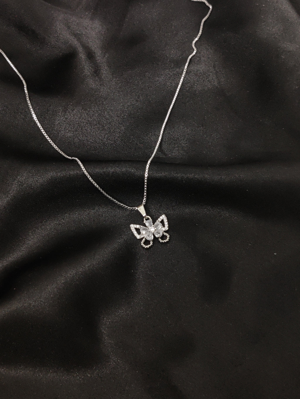 Silver Butterfly Necklace