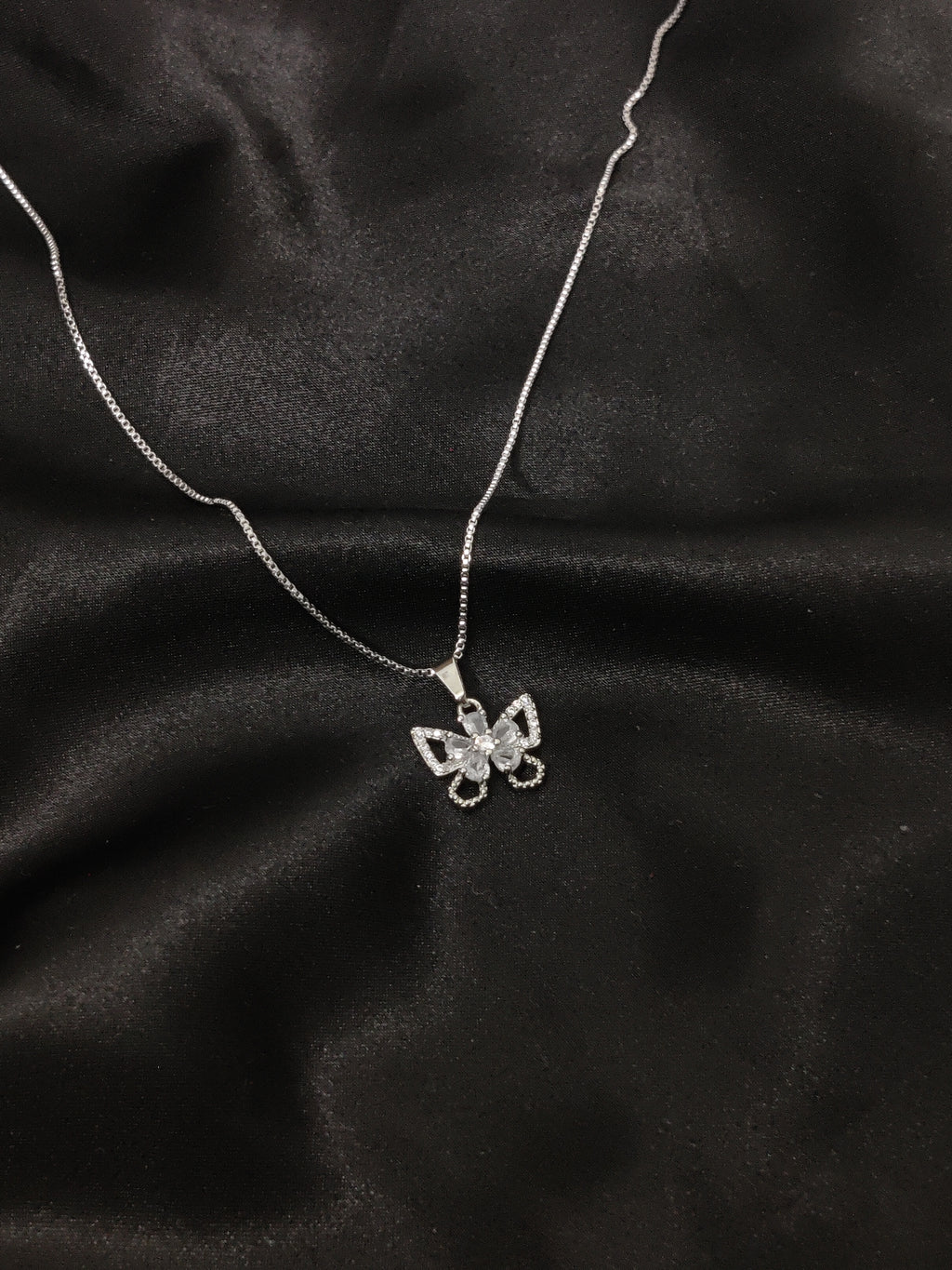 Silver Butterfly Necklace