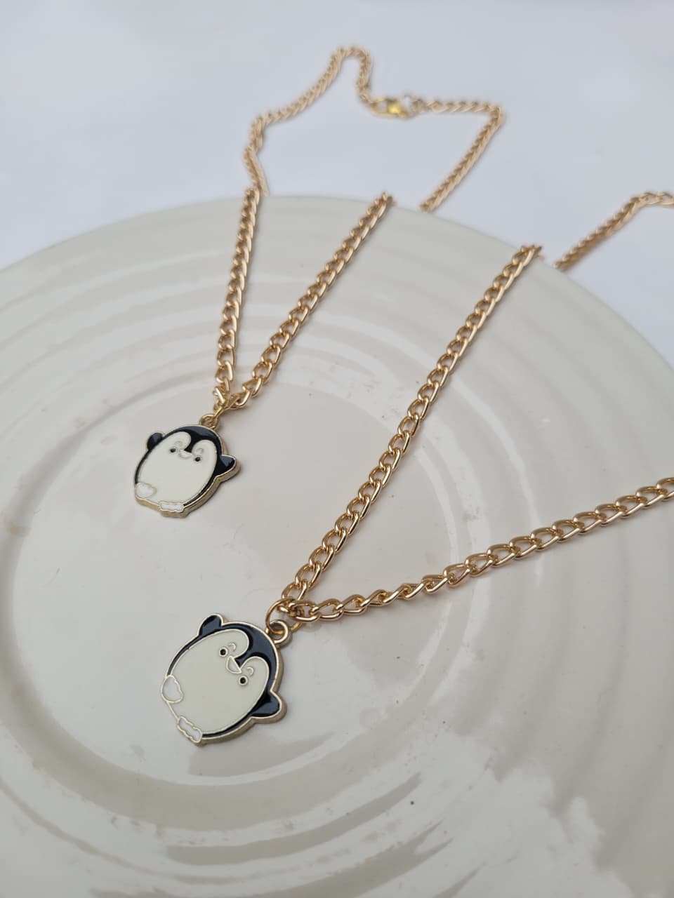 Handmade Cute Penguin Pendant Necklace